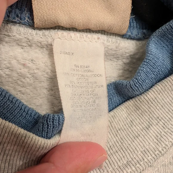 90s Interracial Angels Holiday Morning Sun Top Stitch Sweater M Grey Pullover - Picture 5 of 5